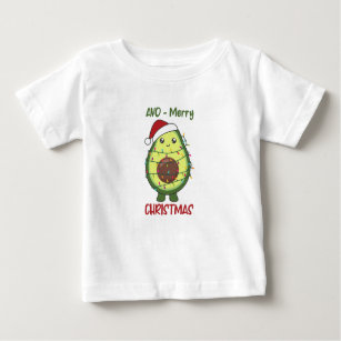 T-shirt Pour Bébé Avocado illuminations de Noël Amusant Avocados Adu