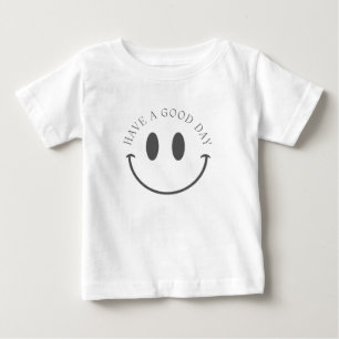 T-shirt Pour Bébé Avoir une bonne journée moderne bébé blanc T-shirt