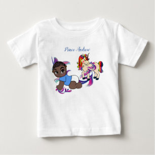 T-shirt Pour Bébé Baby Boy Bubbles & Unicorns