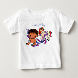 T-shirt Pour Bébé Baby Boy Bubbles & Unicorns
