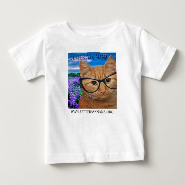 T-shirt Pour Bébé baby fine jersey tee mieux demander nana (Devant)
