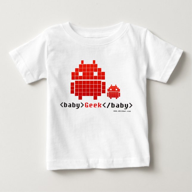T-shirt Pour Bébé Baby Geek (Devant)