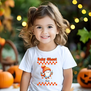 T-shirt Pour Bébé Baby Ghost Nom personnalisé Halloween Conception c