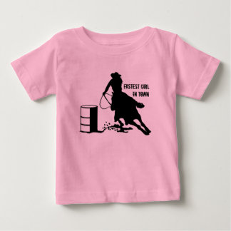 T-shirt Pour Bébé Baby Girl TuTu Cowgirl Barrel Racer