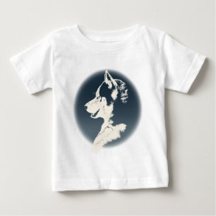 T-shirt Pour Bébé Baby Husky Tootoo Bodysuit Husky Puppy Baby Dress