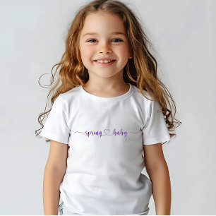 T-shirt Pour Bébé Baby shower d'impression pour bébé de printemps Vi