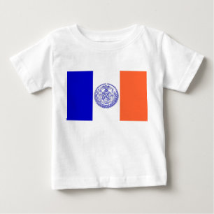 T-shirt Pour Bébé Baby T Shirt avec Drapeau de New York, U.S.A.