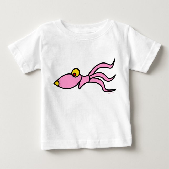 T-shirt Pour Bébé babyshirt pieuvre (Devant)