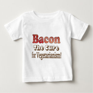 T-shirt Pour Bébé Bacon végétarien