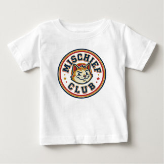 T-shirt Pour Bébé Badge du chat qui cligne du Mischief Club