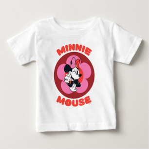 T-shirt Pour Bébé Badge Rétro Minnie Mouse Classique