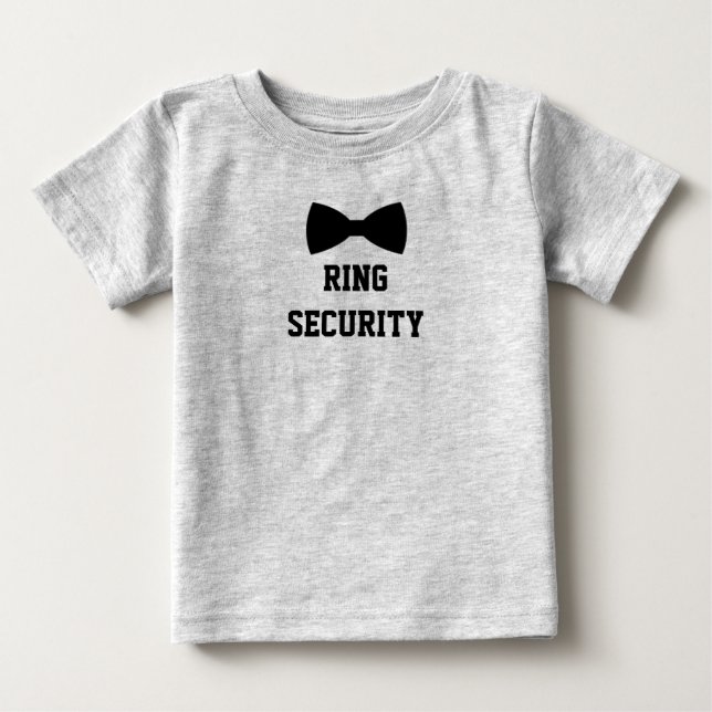 T-shirt Pour Bébé Bague de sécurité Bonnet porteur de ceinture Tee.  (Devant)