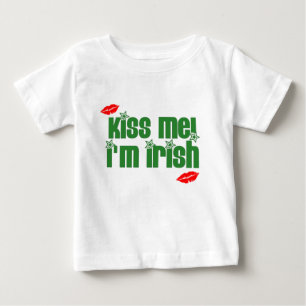 T-shirt Pour Bébé baiser--im-irlandais-lèvres