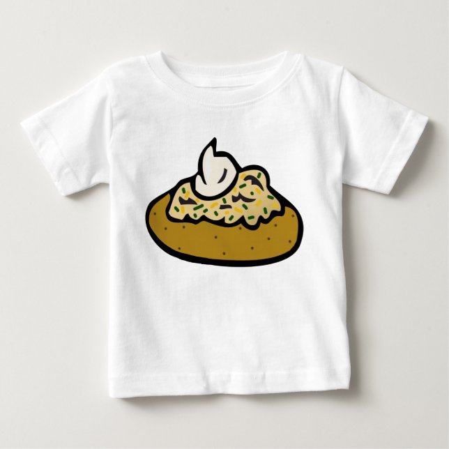 T-shirt Pour Bébé Baked potato (Devant)