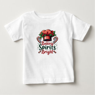T-shirt Pour Bébé Baking Spirits Bright Funky Baking Chef Baker