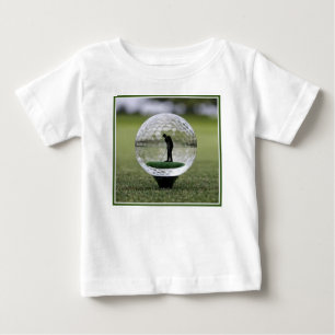 T-shirt Pour Bébé Bal De Golf En Verre Avec Lecteur De Golf À L'Inté
