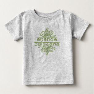 T-shirt Pour Bébé balasana d'ananda (bébé heureux)