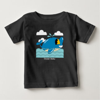 T-shirt Pour Bébé Baleine de dessin animé souriante mignonne – Vie m