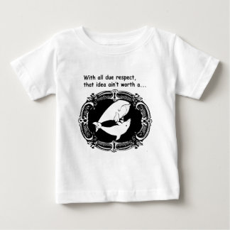 T-shirt Pour Bébé Baleine drôle de TDN et un dauphin la réussissant