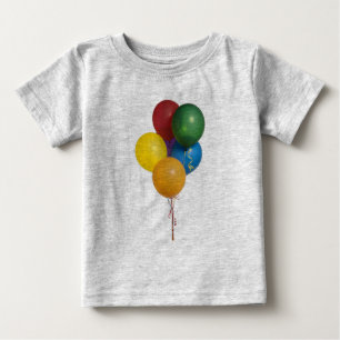 T-shirt Pour Bébé Ballons de parties multicolores