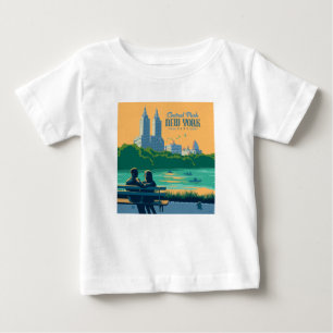 T-shirt Pour Bébé Banc de New York Central Park