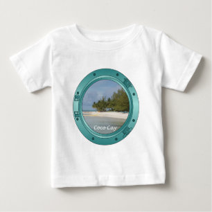T-shirt Pour Bébé Banc de sable de Cocos, Bahamas