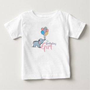 T-shirt Pour Bébé Bande de ballons dessinés par Elephant Pastel pour