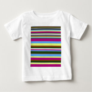 T-shirt Pour Bébé Bande de concepteur Customisé coloré