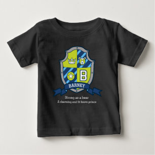 T-shirt Pour Bébé Barney garçons B nom et signification ours chevali