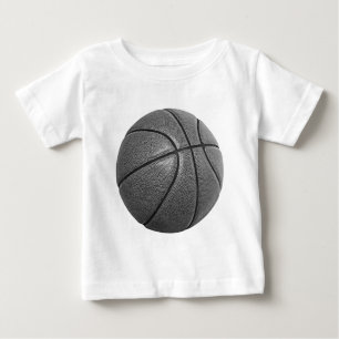 T-shirt Pour Bébé Basket-ball en niveaux de gris