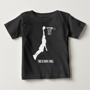 T-shirt Pour Bébé Basketball C'est Comme Ça Que Je Roule Adolescents