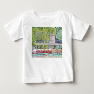 T-shirt Pour Bébé Bateaux de cygne de Boston dans le filtre de