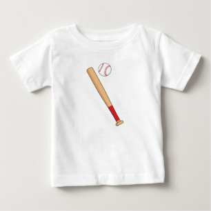 T-shirt Pour Bébé Batte de baseball avec balle