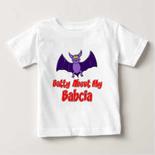 T-shirt Pour Bébé Batty au sujet de mon Babcia