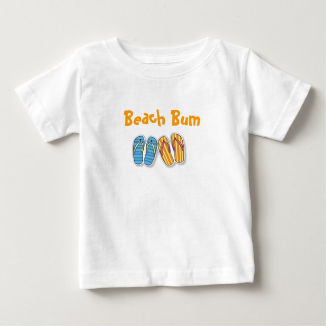 T-shirt Pour Bébé Beach Bum (Devant)