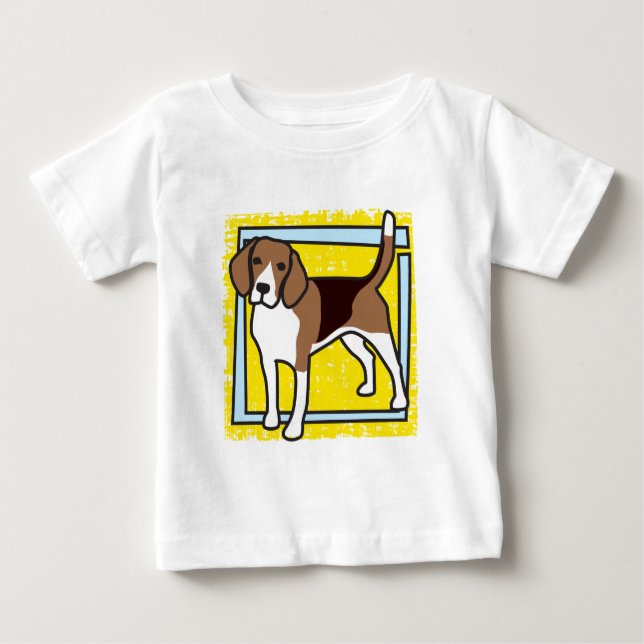T-SHIRT POUR BÉBÉ BEAGLE (Devant)