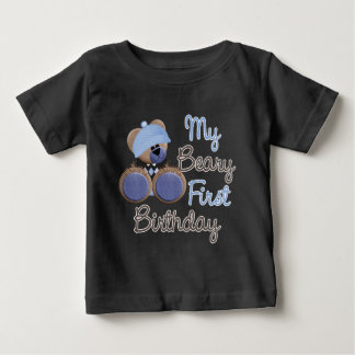 T-shirt Pour Bébé beary-first-anniversaire-boy.png