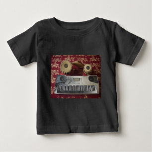 T-shirt Pour Bébé Beau Coin Créatif : Tapisserie musicale