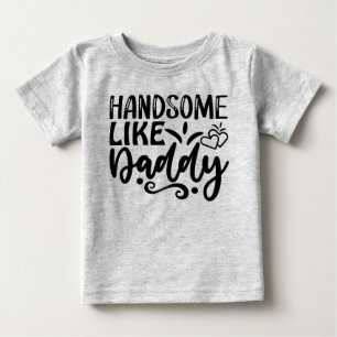 T-shirt Pour Bébé Beau comme papa