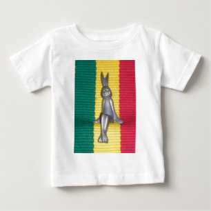 T-shirt Pour Bébé Beau lapin extraordinaire Rasta Oasis Lapin Métal