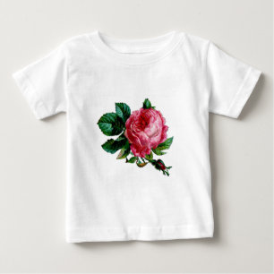 T-shirt Pour Bébé Beau Rose anglais vintage