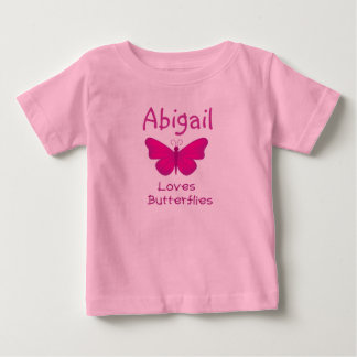 T-shirt Pour Bébé Bébé adore les papillons !