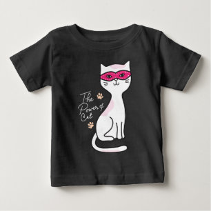 T-shirt Pour Bébé Bébé au masque de chat
