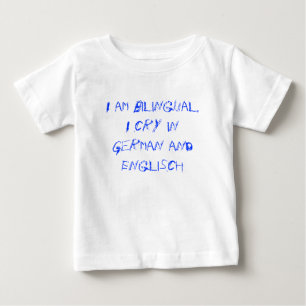 T-shirt Pour Bébé Bébé bilingue