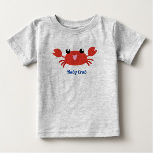 T-shirt Pour Bébé Bébé Crabe mou