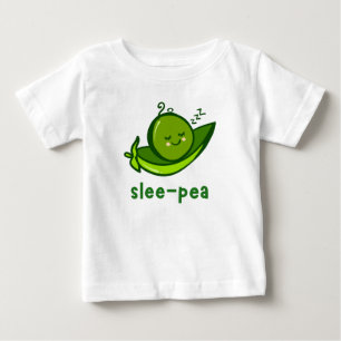 T-shirt Pour Bébé Bébé de pois dorés - Plante de douche de jardin Lo