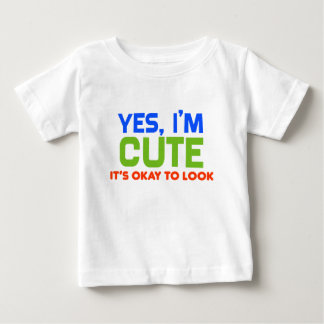 T-shirt Pour Bébé Bébé drôle oui, je suis mignon