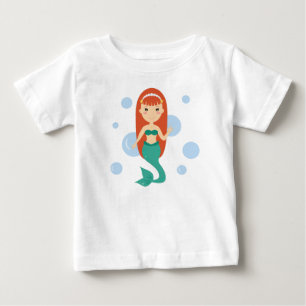 T-shirt Pour Bébé Bébé fille mignonne robe de princesse sirène tutu