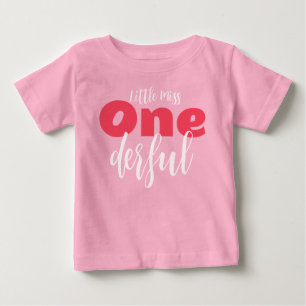 T-shirt Pour Bébé Bébé fille un an baies rose