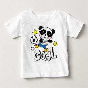 T-shirt Pour Bébé Bébé foot panda 